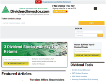 Tablet Screenshot of dividendinvestor.com